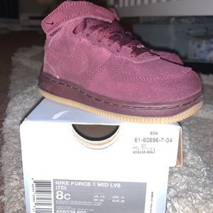 Burgundy Nike AF1
